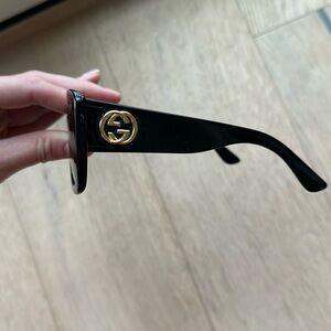 Gucci sunglasses - black with gold logo